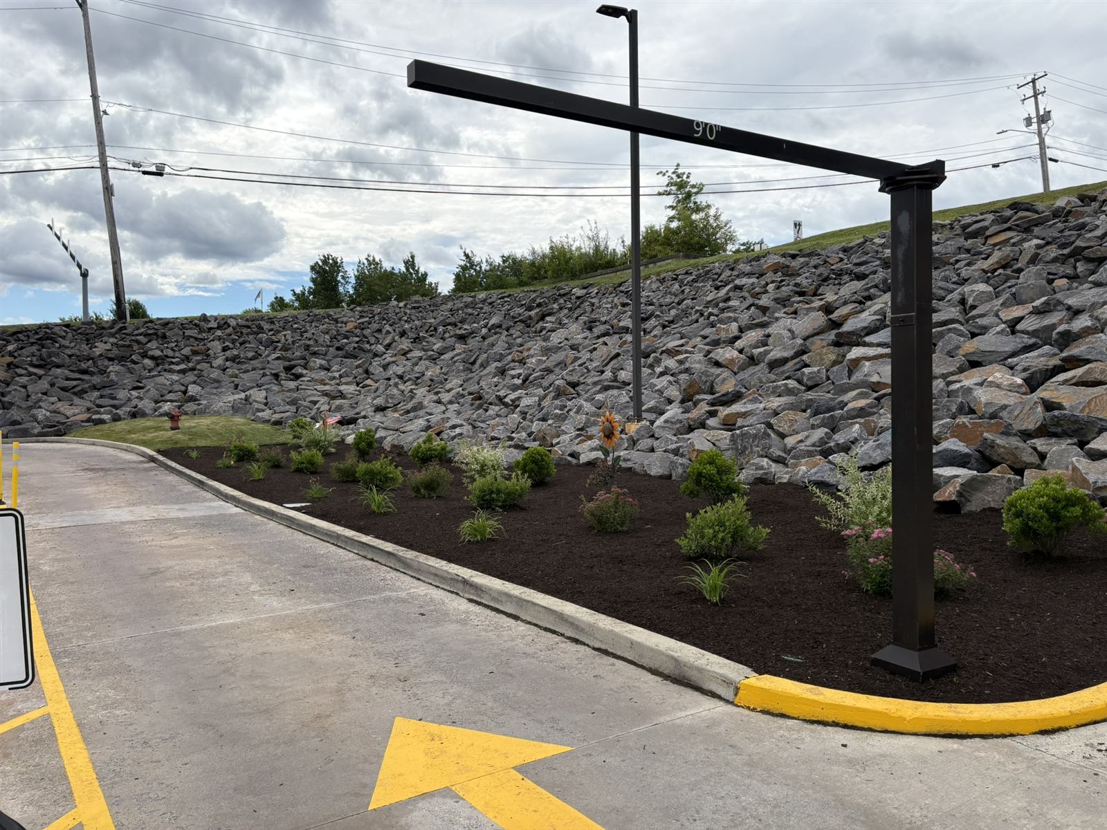 Commercial Rock Slope and Bed