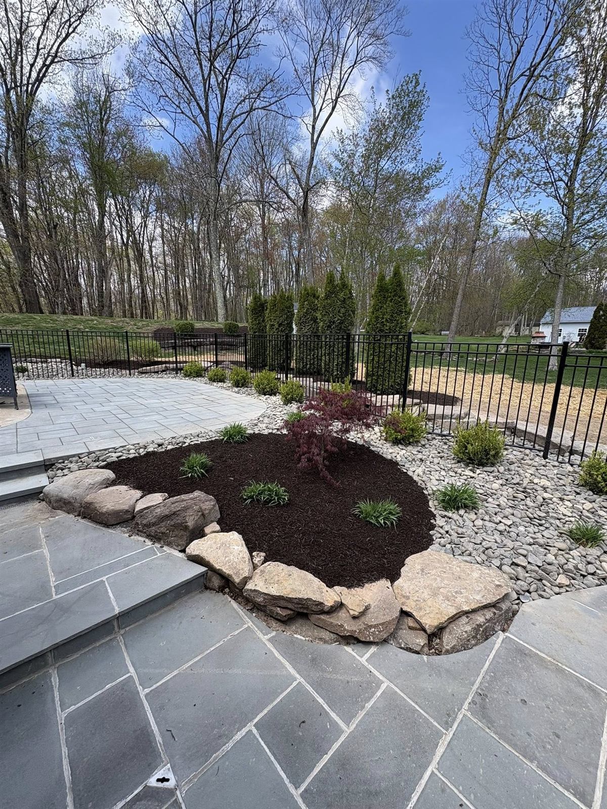 Hardscape patio and garden