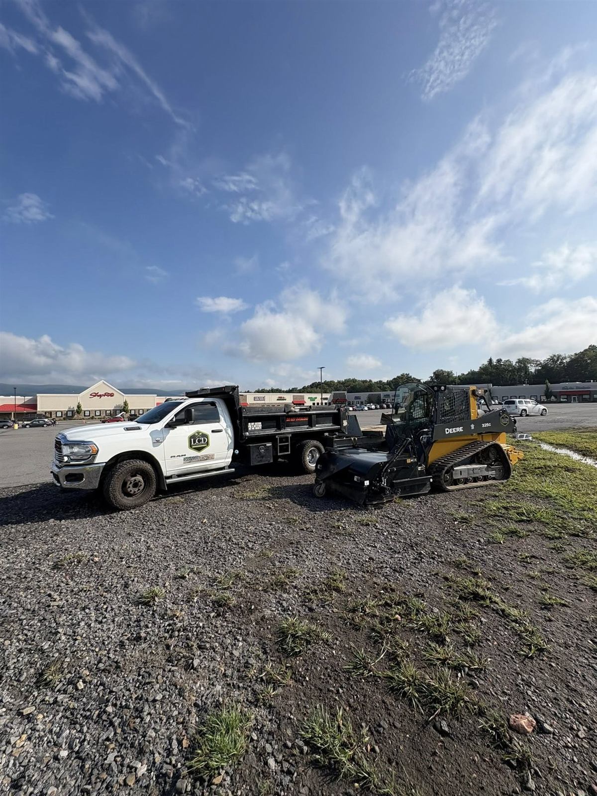 LCD Dump Truck and Skid Steer